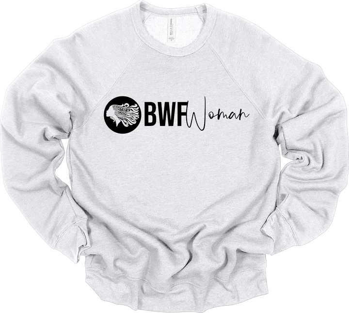 CLASSIC BWFwoman Circle Logo & BWFwoman Script Sweatshirt