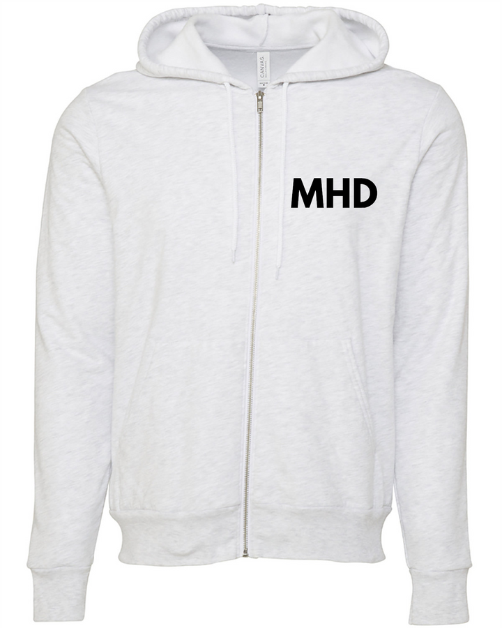 MHD EMBROIDERD Full-Zip Hooded Sweatshirt