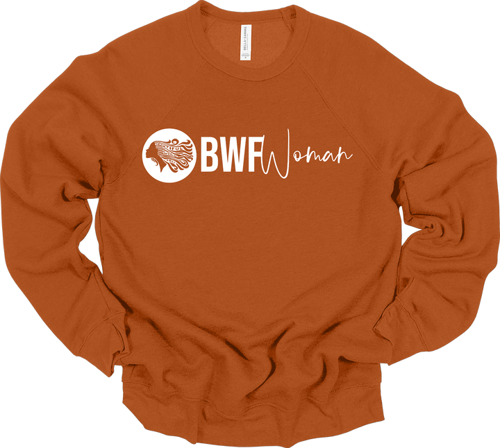 CLASSIC BWFwoman Circle Logo & BWFwoman Script Sweatshirt