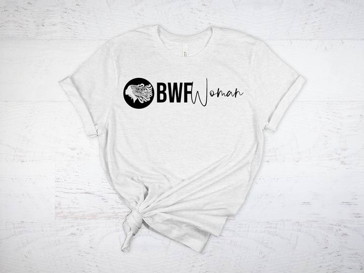 CLASSIC BWFWoman Circle Logo & BWFWoman Script Tee