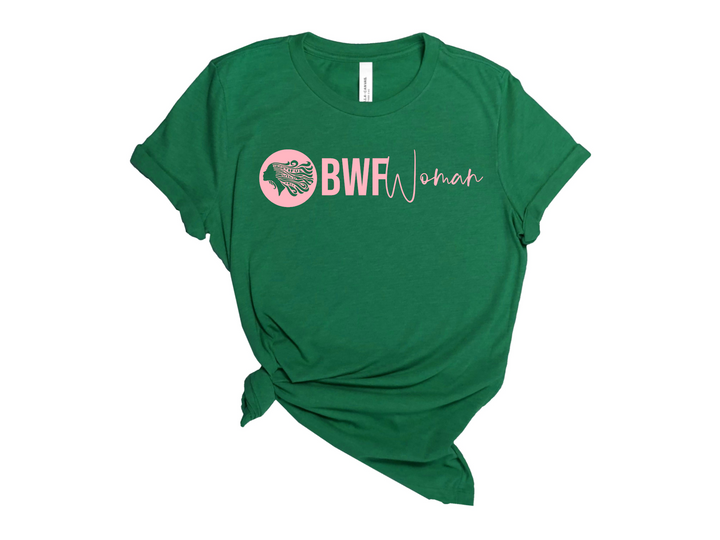 CLASSIC BWFWoman Circle Logo & BWFWoman Script Tee