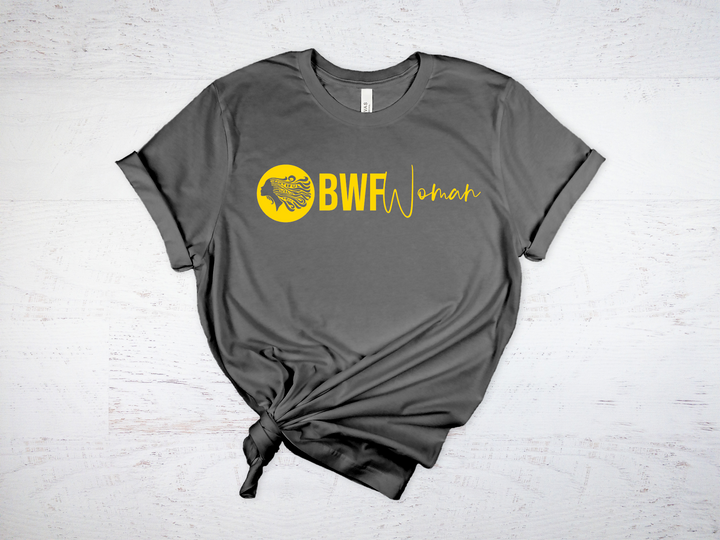 CLASSIC BWFWoman Circle Logo & BWFWoman Script Tee