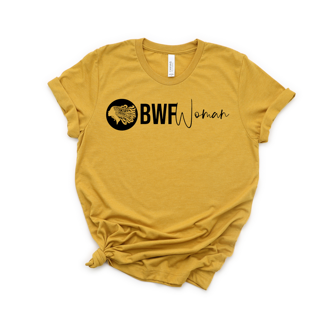CLASSIC BWFWoman Circle Logo & BWFWoman Script Tee
