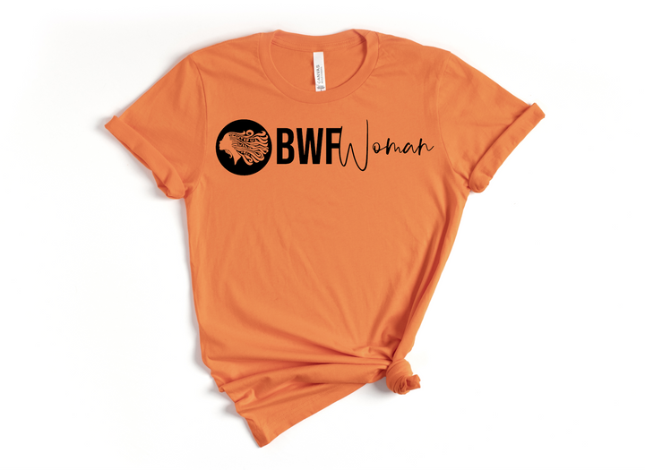 CLASSIC BWFWoman Circle Logo & BWFWoman Script Tee