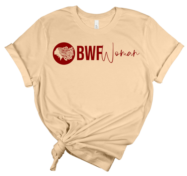 CLASSIC BWFWoman Circle Logo & BWFWoman Script Tee