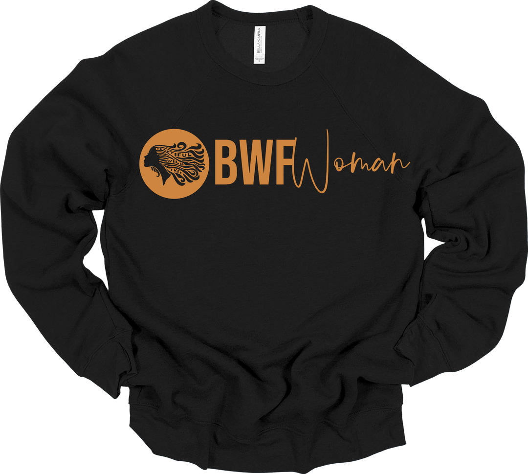 CLASSIC BWFwoman Circle Logo & BWFwoman Script Sweatshirt