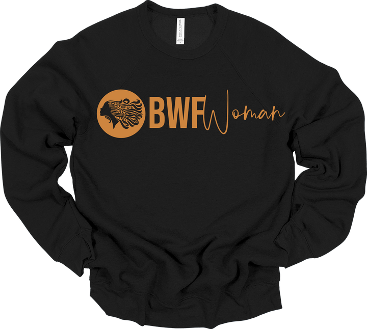 CLASSIC BWFwoman Circle Logo & BWFwoman Script Sweatshirt