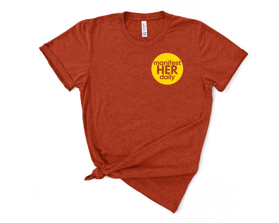 manifestHERdaily Circle Logo Tee