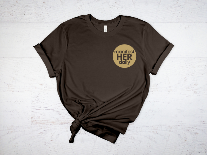 manifestHERdaily Circle Logo Tee