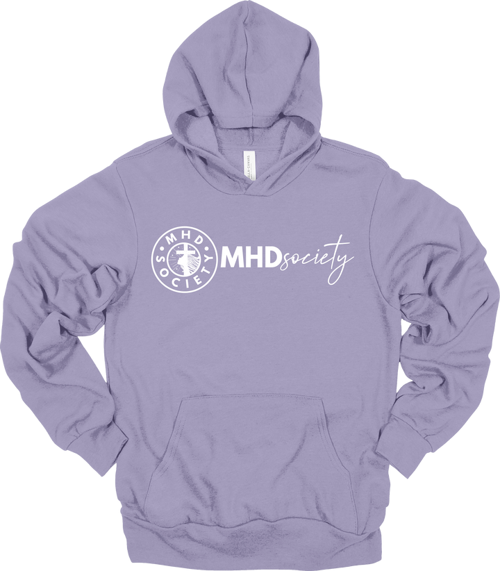 MHDsociety Crest & MHDsociety Script Logo Pullover Hooded Sweatshirt