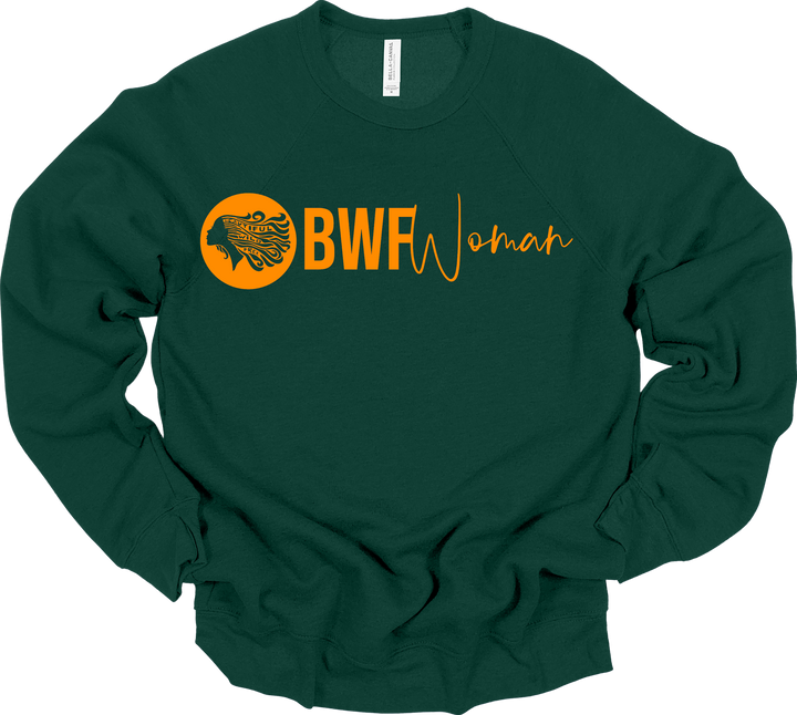 CLASSIC BWFwoman Circle Logo & BWFwoman Script Sweatshirt