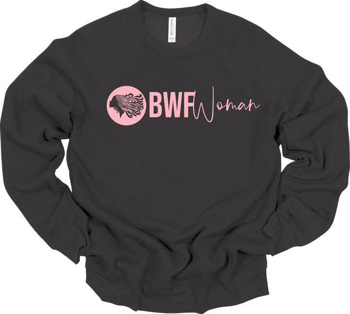 CLASSIC BWFwoman Circle Logo & BWFwoman Script Sweatshirt