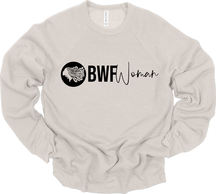 CLASSIC BWFwoman Circle Logo & BWFwoman Script Sweatshirt