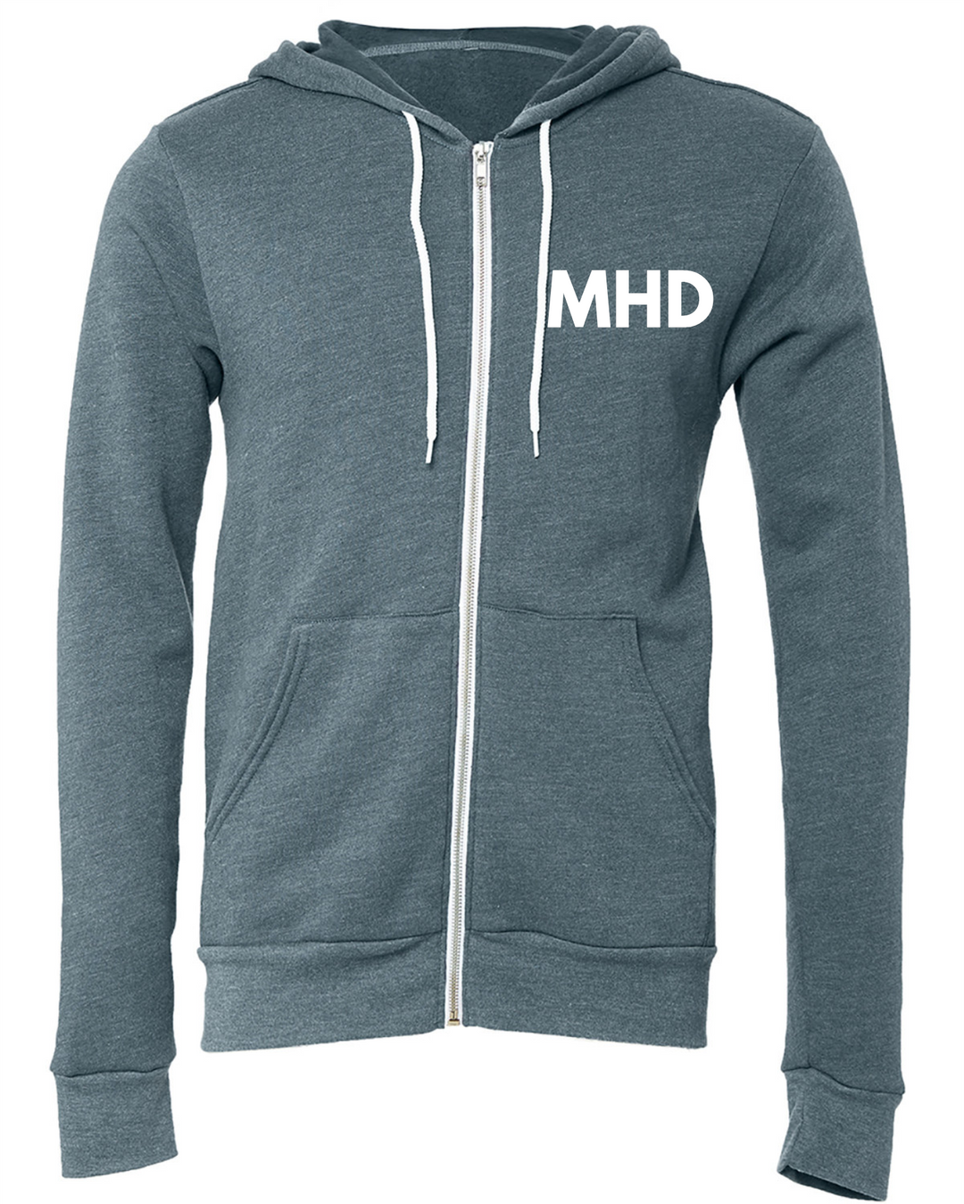MHD EMBROIDERD Full-Zip Hooded Sweatshirt