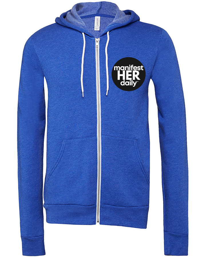 MHD CIRCLE LOGO EMBROIDERED - LEFT CHEST -  Full-Zip Hooded Sweatshirt