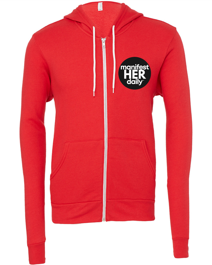 MHD CIRCLE LOGO EMBROIDERED - LEFT CHEST -  Full-Zip Hooded Sweatshirt