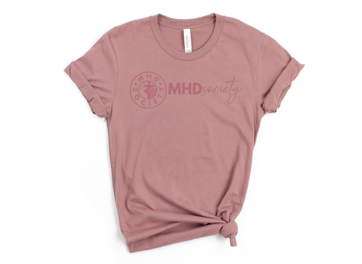 MHDsociety Crest Circle & MHDsociety Script Logo Tee