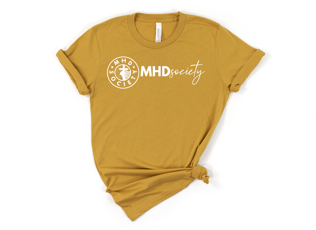MHDsociety Crest Circle & MHDsociety Script Logo Tee
