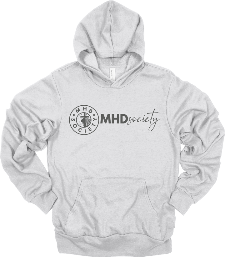 MHDsociety Crest & MHDsociety Script Logo Pullover Hooded Sweatshirt