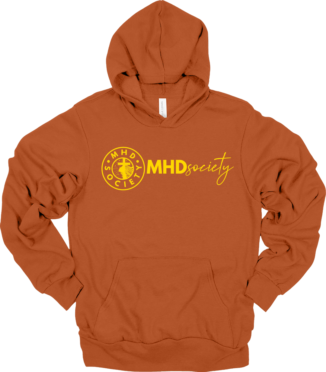 MHDsociety Crest & MHDsociety Script Logo Pullover Hooded Sweatshirt