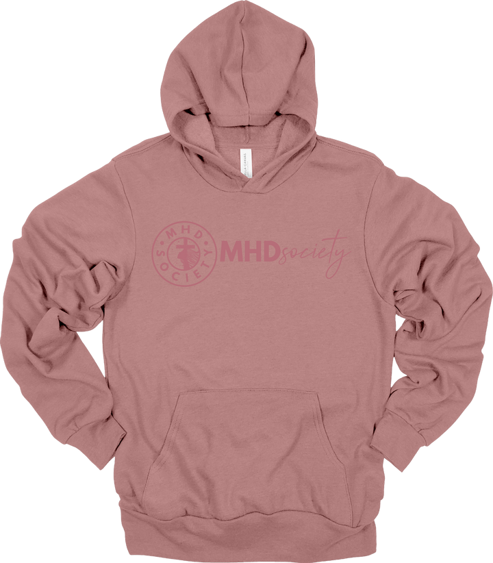 MHDsociety Crest & MHDsociety Script Logo Pullover Hooded Sweatshirt