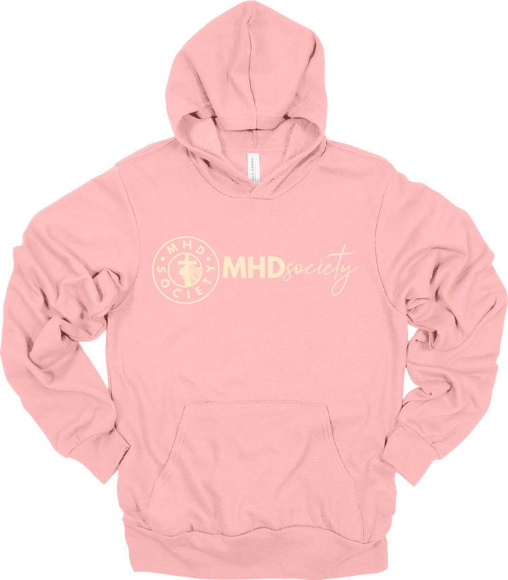 MHDsociety Crest & MHDsociety Script Logo Pullover Hooded Sweatshirt