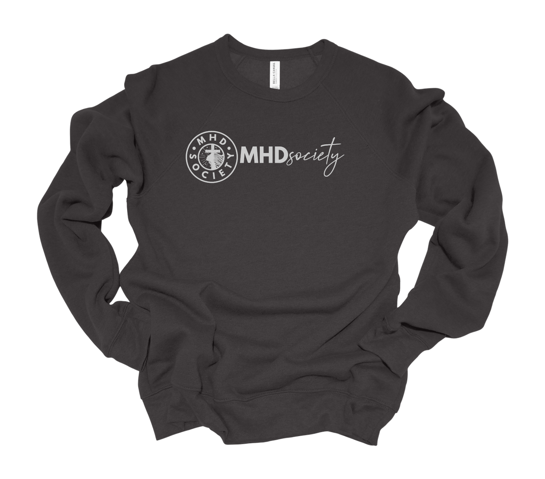 MHDsociety Crest Circle & Script Logo Sweatshirt