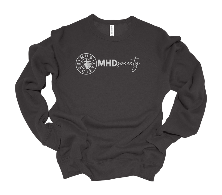 MHDsociety Crest Circle & Script Logo Sweatshirt