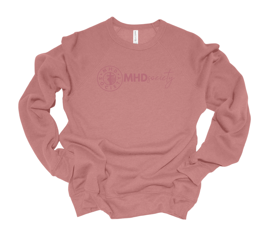 MHDsociety Crest Circle & Script Logo Sweatshirt