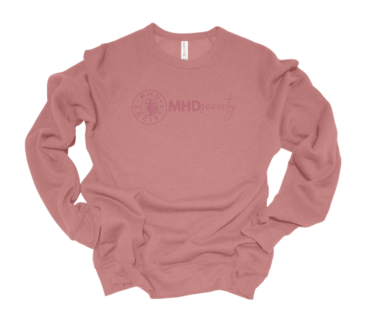 MHDsociety Crest Circle & Script Logo Sweatshirt
