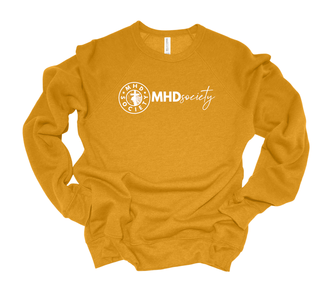 MHDsociety Crest Circle & Script Logo Sweatshirt