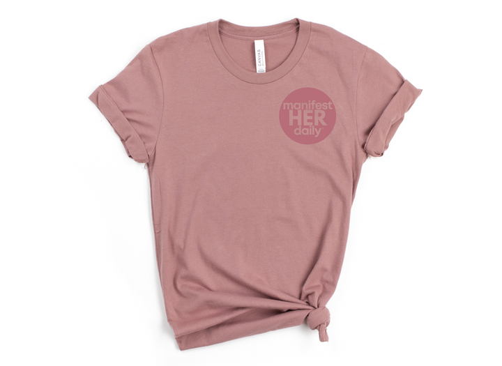 manifestHERdaily Circle Logo Tee