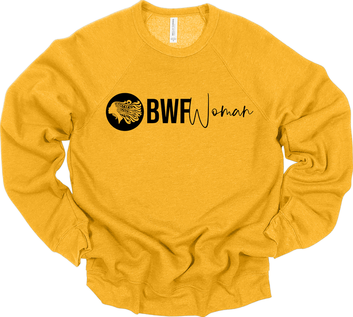 CLASSIC BWFwoman Circle Logo & BWFwoman Script Sweatshirt