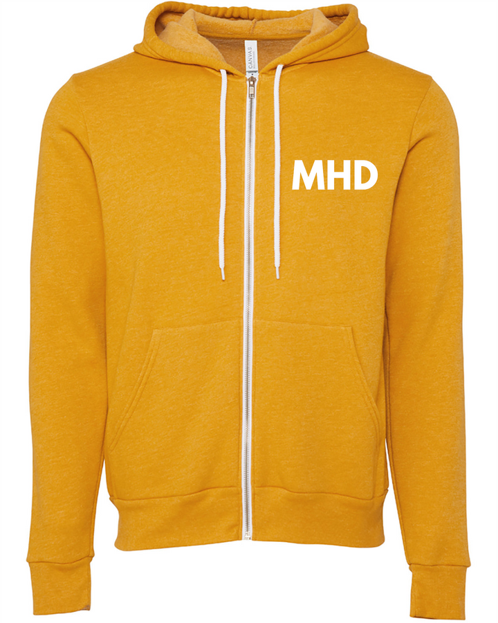 MHD EMBROIDERD Full-Zip Hooded Sweatshirt