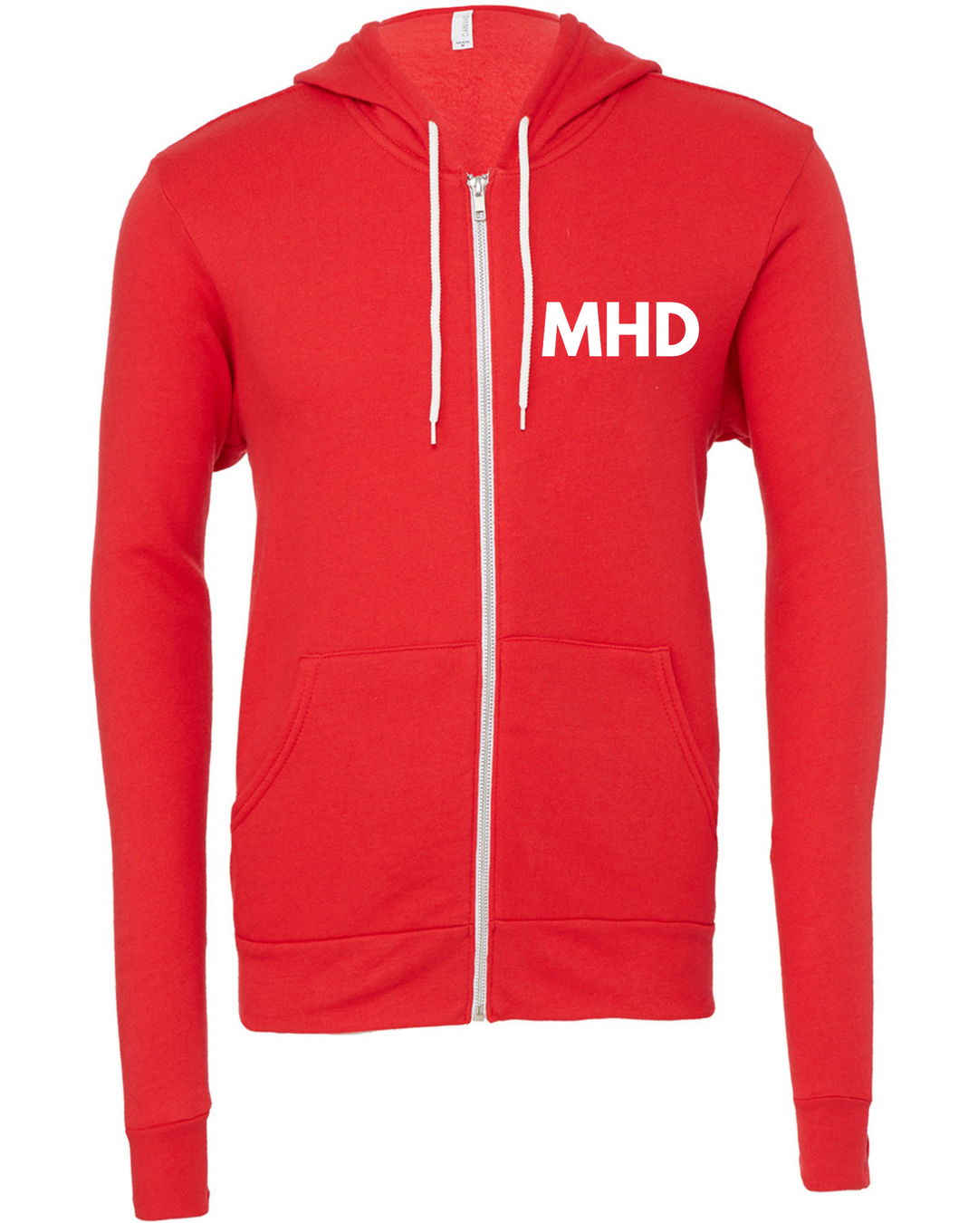 MHD EMBROIDERD Full-Zip Hooded Sweatshirt