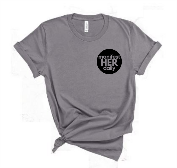 manifestHERdaily Circle Logo Tee